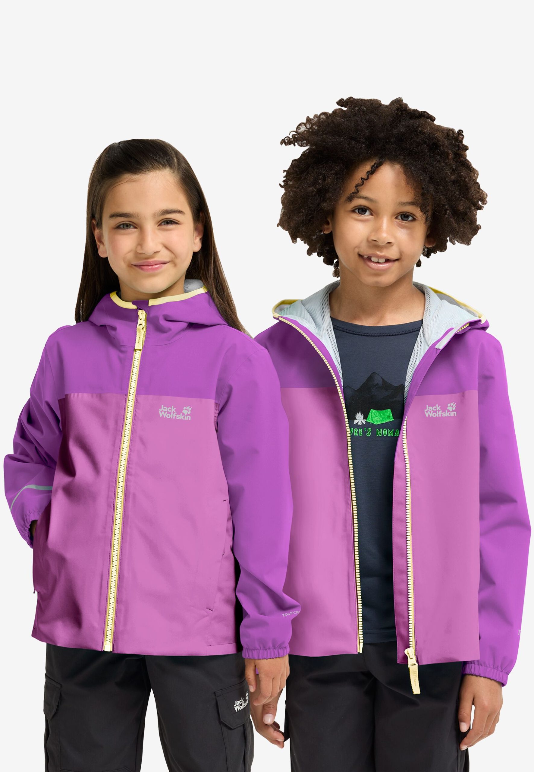 Jack Wolfskin Adventuretribe 2 laga Barnajakki Foxglove