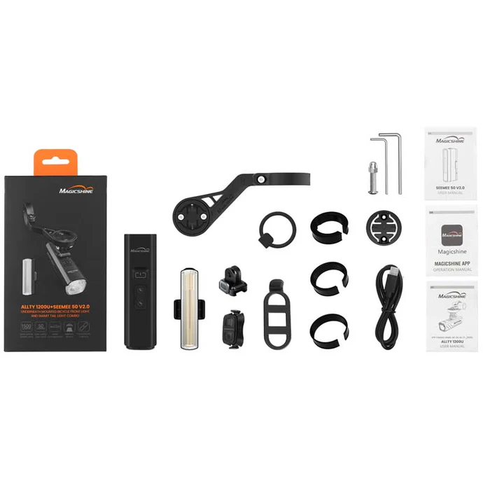 MagicShine – ALLTY 1200U + SEEMEE 50 V2.0 framljós og afturljós - Image 6