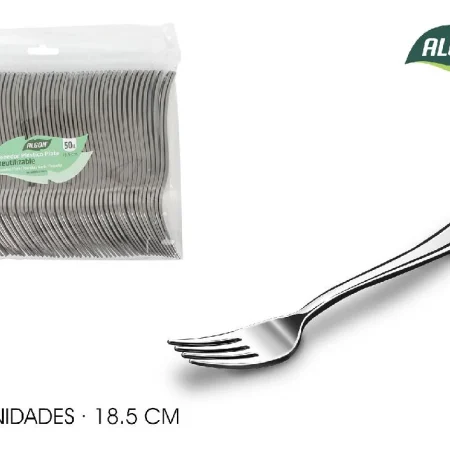 Algon Gafflar Silfur 18.5cm 50 stk.