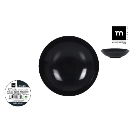 Melamine Djúpur Diskur 21x5,3cm anthracite