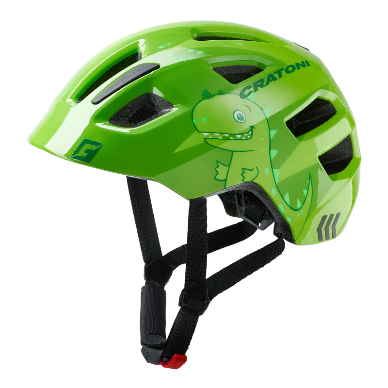 Cratoni Maxster Barnahjálmur Dino Green Glossy 46-51