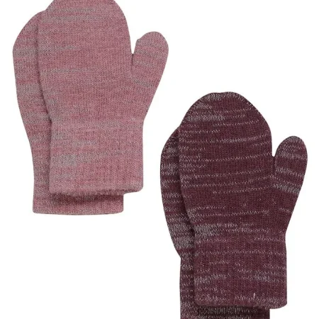CeLaVi Magic Barnavettlingar með endurskini 2 í pk. Rose Brown
