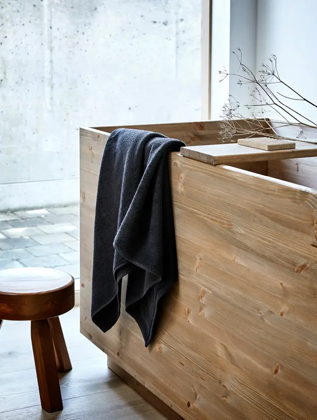 Hoie Everyday Baðhandklæði Blátt 70x140cm - Image 5