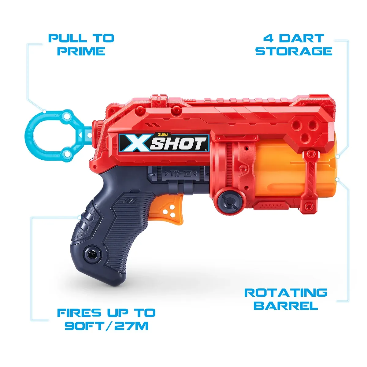 Zuru X-shot Byssur Fury 2 í pakka og 3 dósir - Image 5