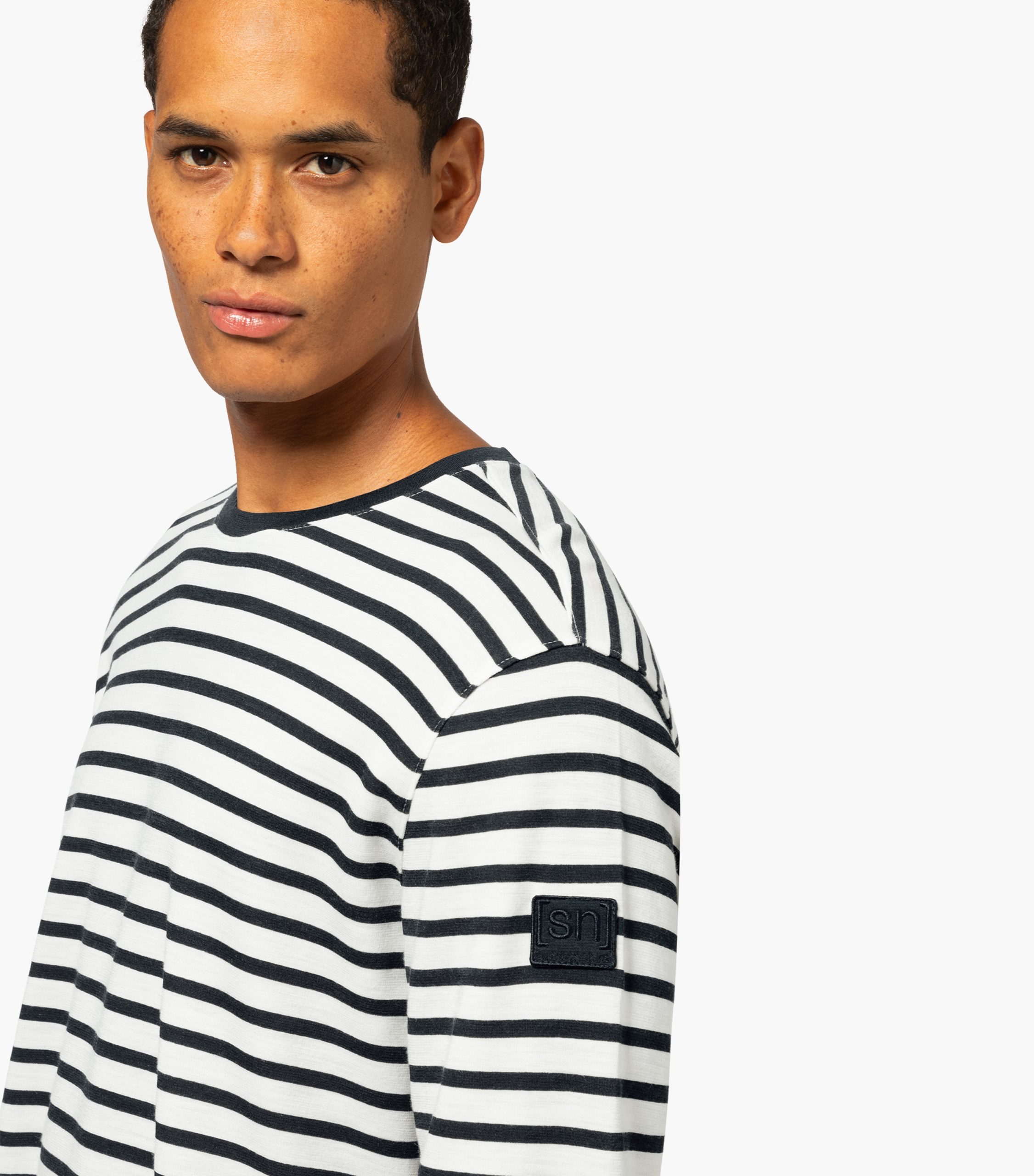 Super.Natural Solution Stripe Bio Crew Herrapeysa FW/N - Image 5