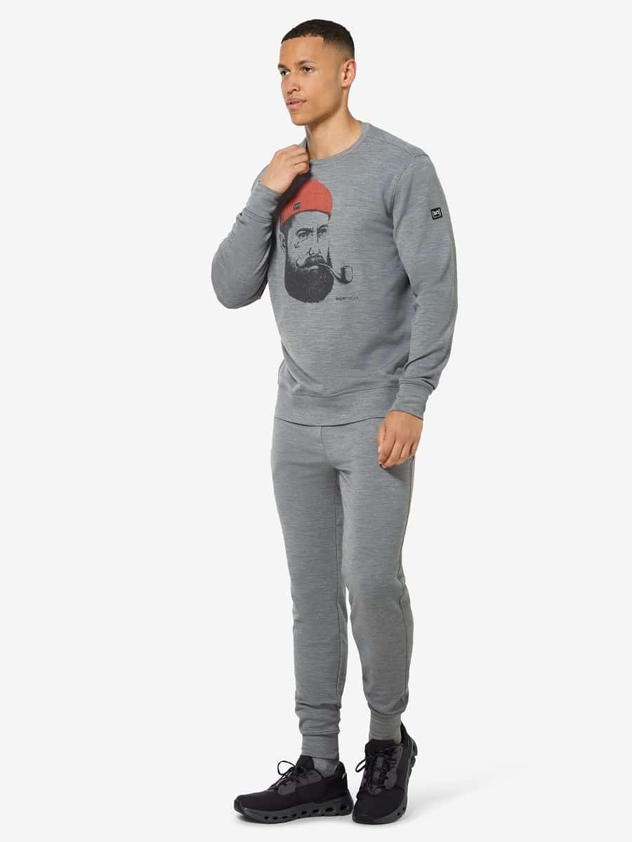 Super.Natural SAILOR CREW Herrapeysa Grey melange - Image 4