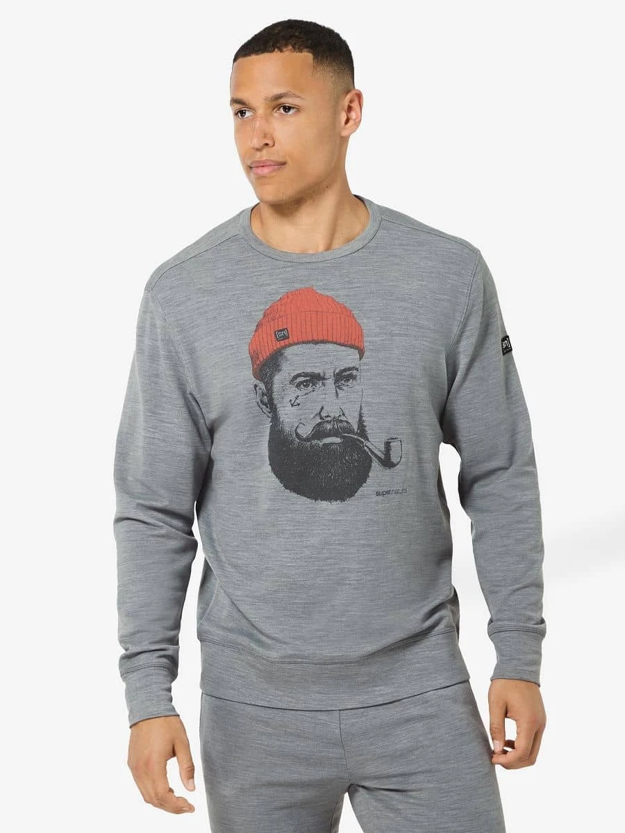Super.Natural SAILOR CREW Herrapeysa Grey melange - Image 2