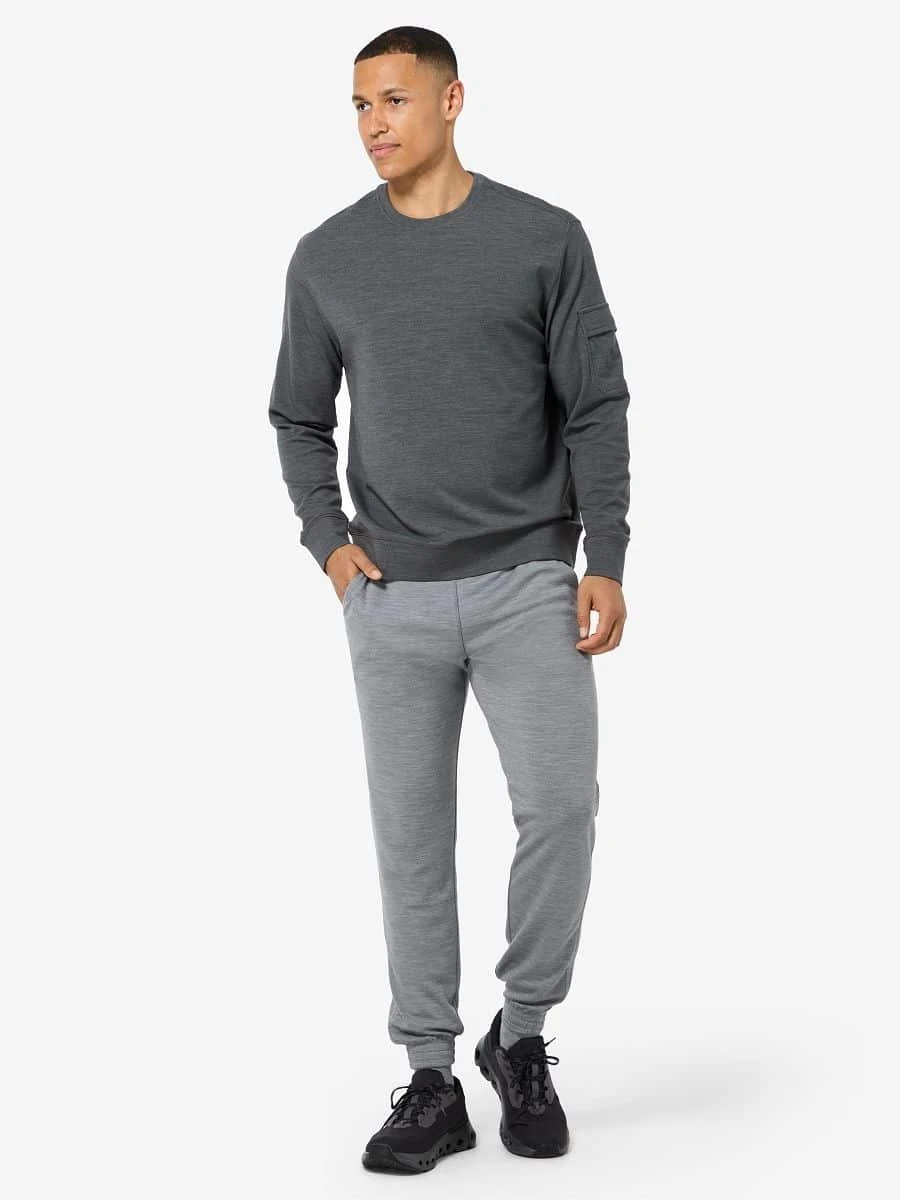 Super.Natural Herrapeysa Alpine Brush Crewneck Dark S. Melange - Image 2