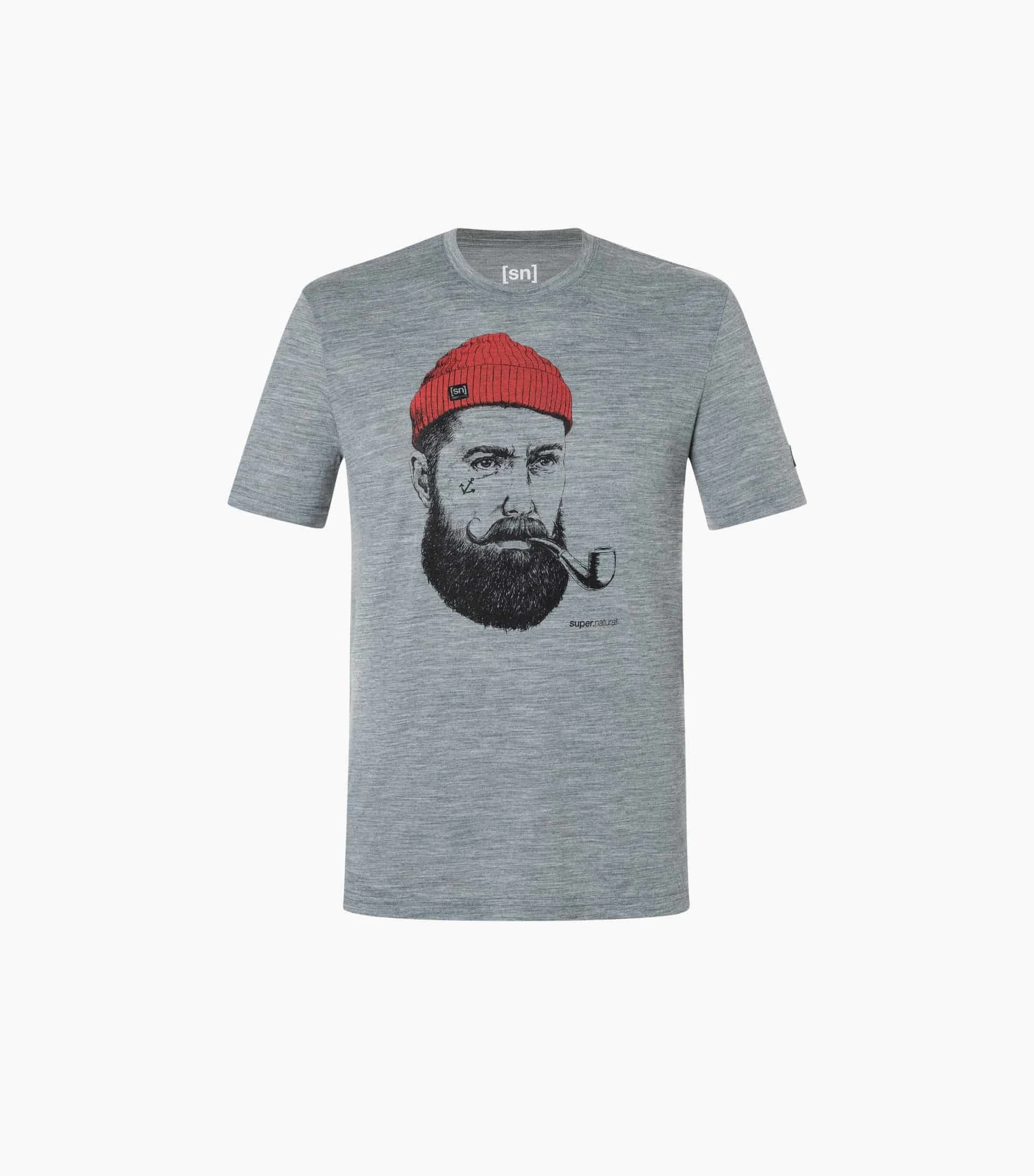 Super.Natural Herra Bolur Sailor Grey Melange High Risk Red
