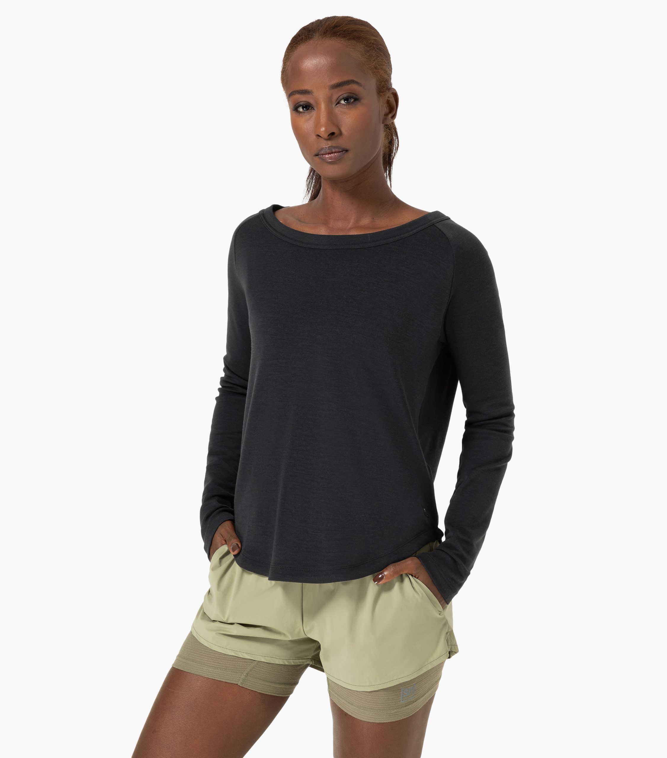 Super.Natural Dömupeysa Everyday Crew Jet Black - Image 2