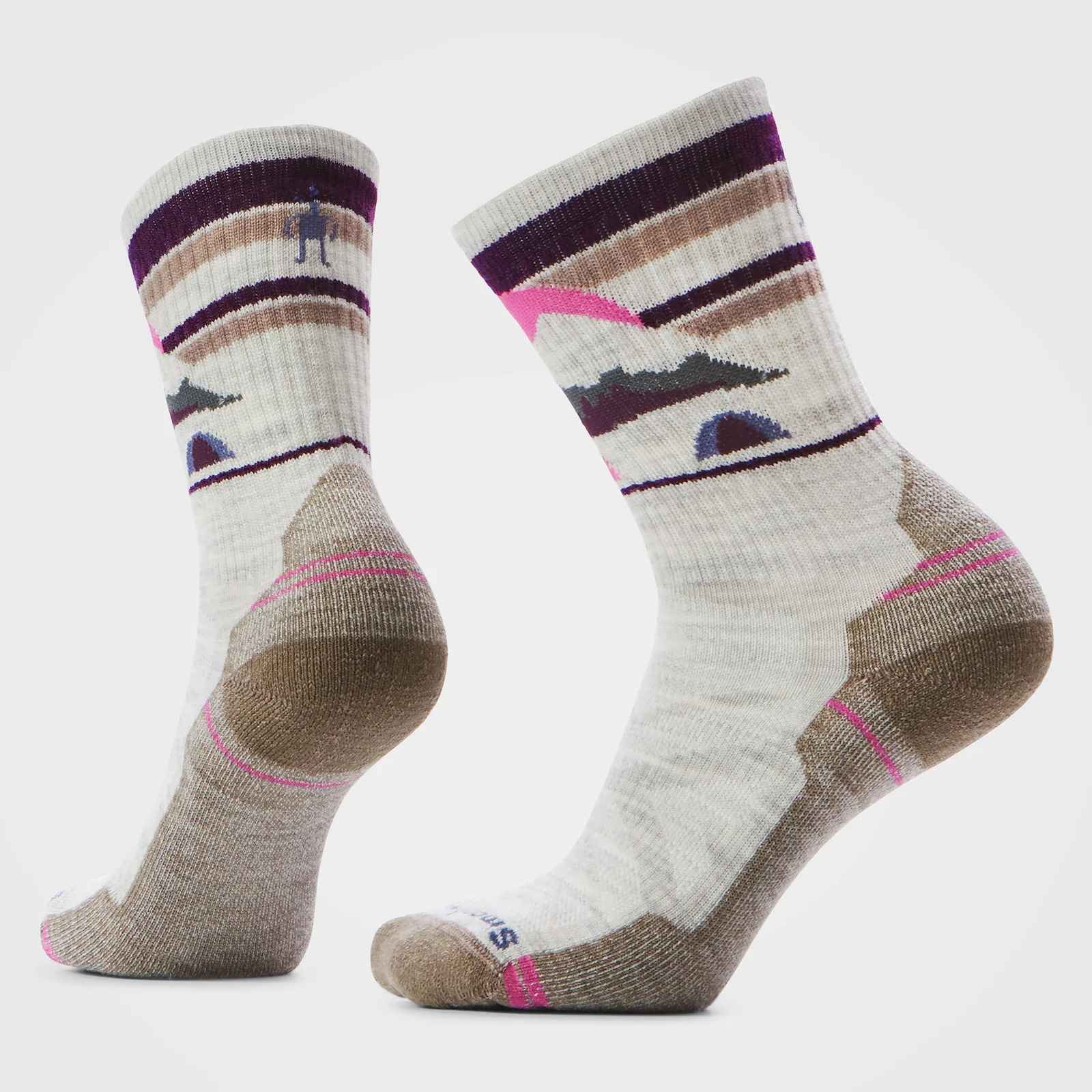 Smartwool Dömu Göngusokkar Light Crew Mount Moon Ash