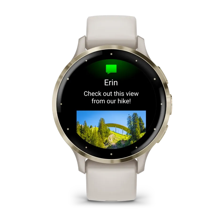 Garmin VENU 3S- Beinhvítt/Gyllt - Image 4