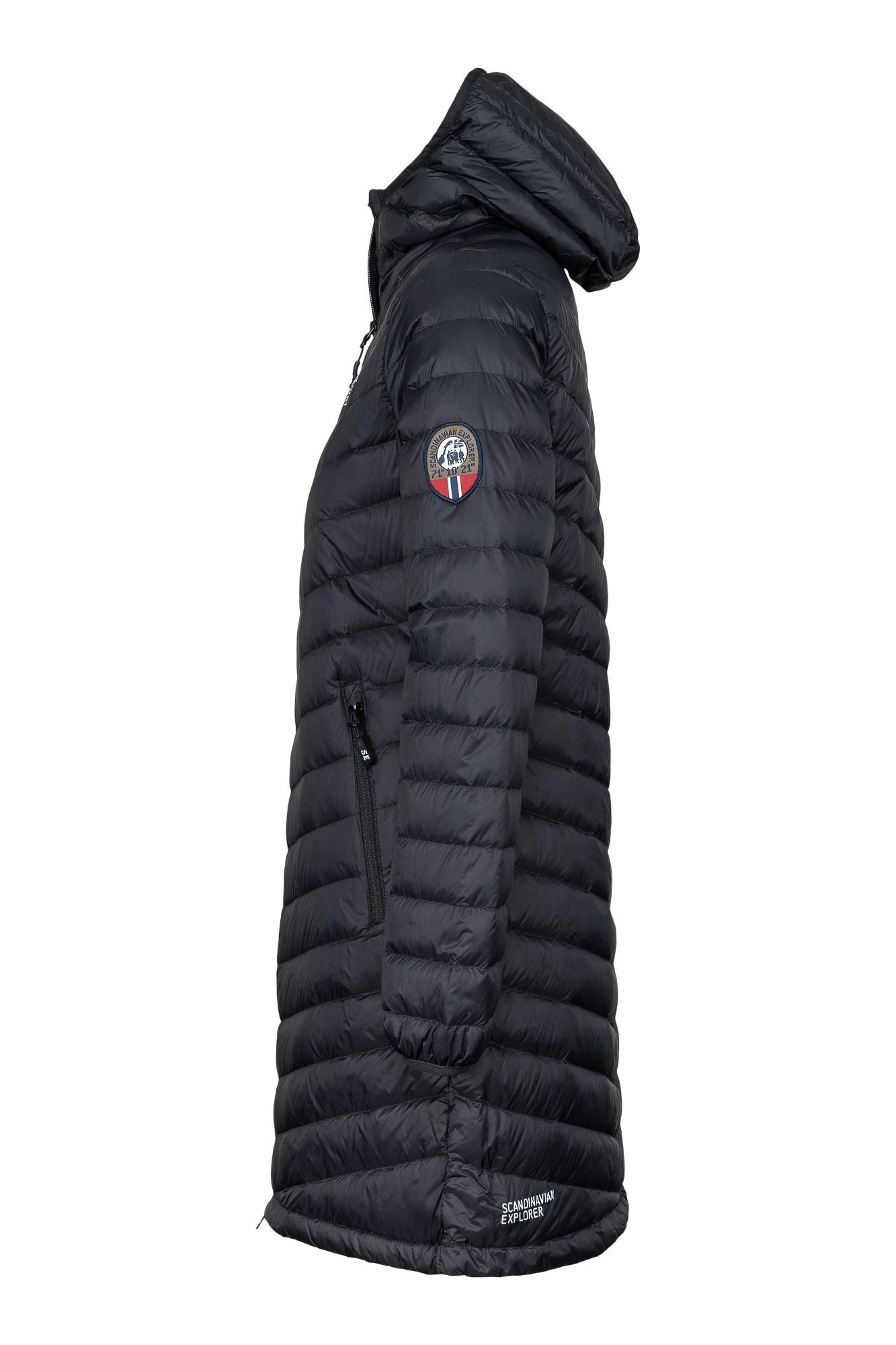Scandinavian Explorer Dömu Dúnkápa 3/4 - Svört - Image 2