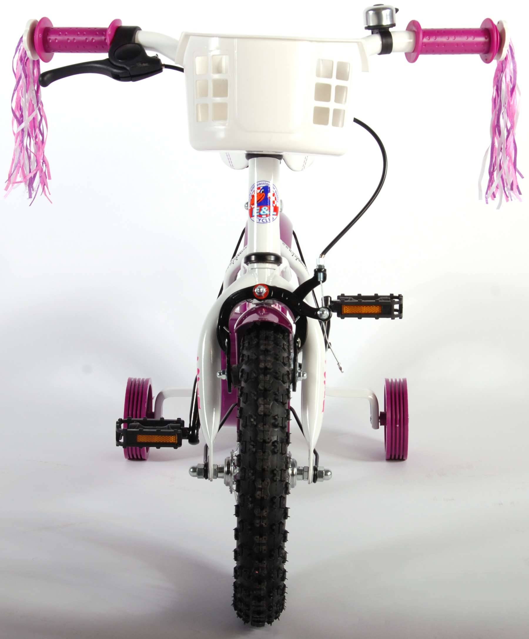 Volare Heart Cruiser Barnahjól 12" - Hvítt/Fjólublátt - Image 9