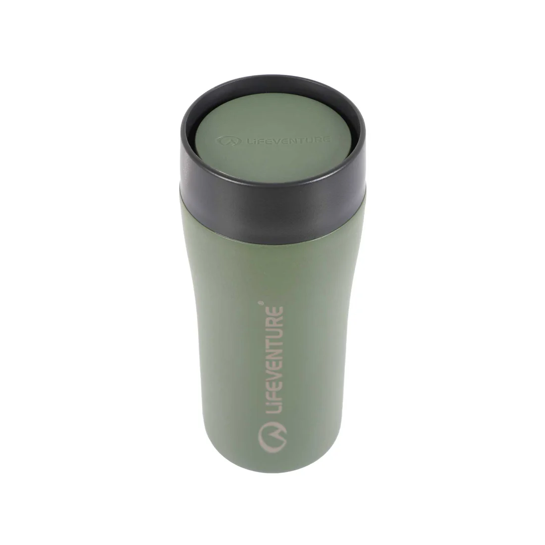 LifeVenture One Touch Hitaflaska Khaki 350ml - Image 2