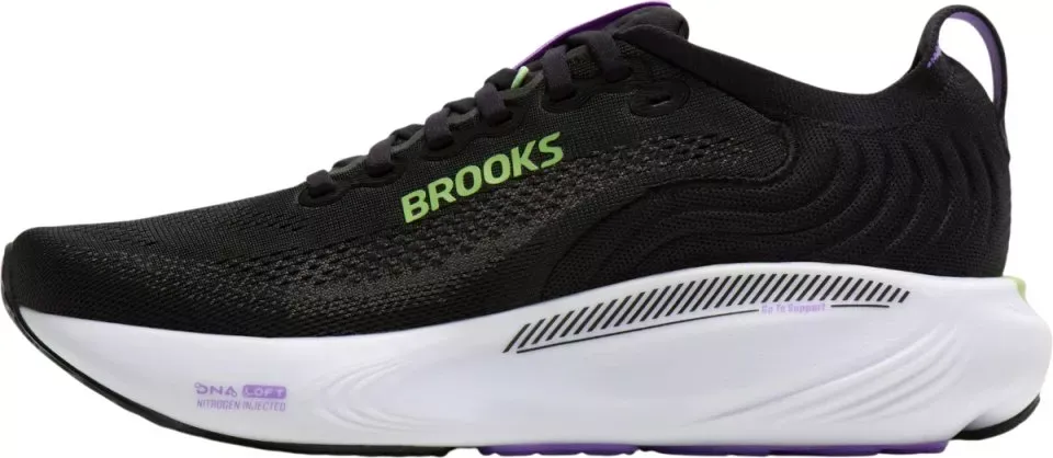 Brooks Adrenaline GTS 25 Dömu Hlaupaskór Black/Blackened Pearl/Purple - Image 3