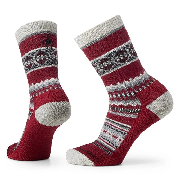 Smartwool Everyday Snowed In Sweater Crew Sokkar TibetanRed