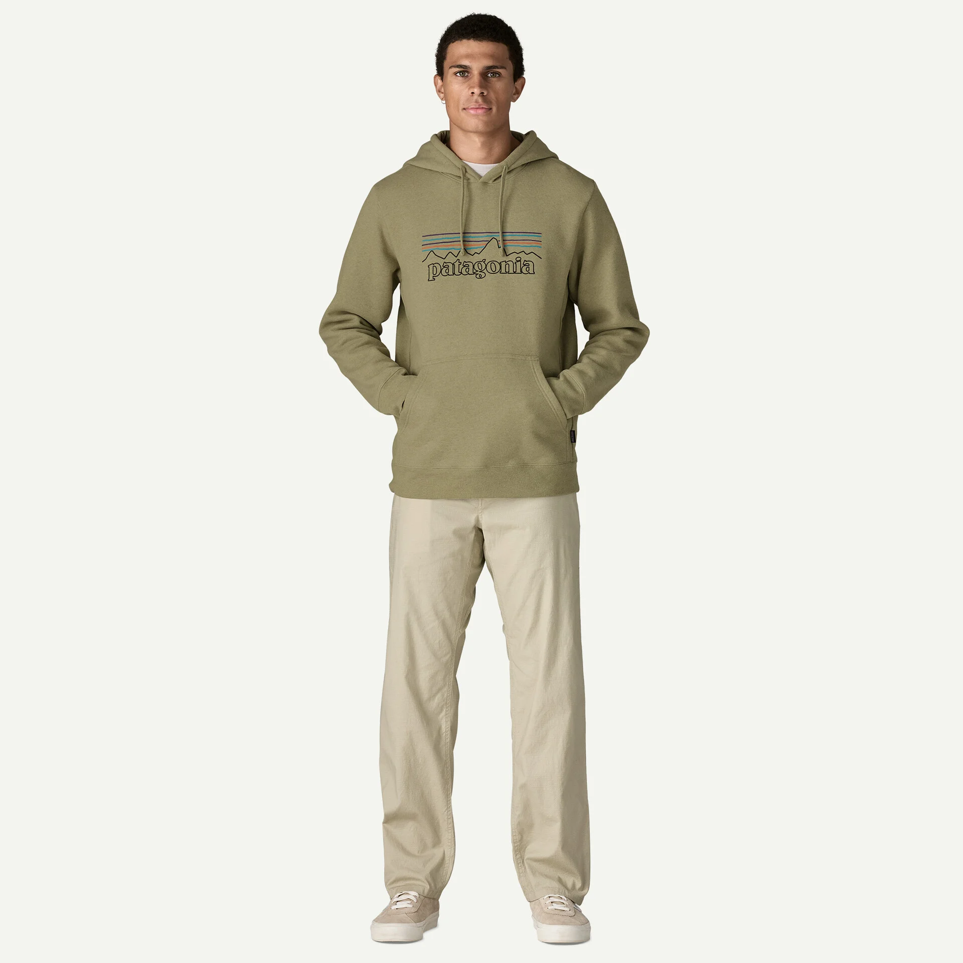 Patagonia Uprisal P-6 logo Herra Hettupeysa Gum Green - Image 3