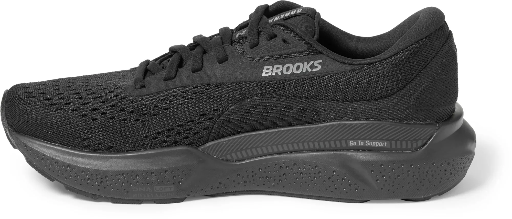 Brooks Adrenaline GTS 24 Dömu Hlaupaskór Black/Black/Ebony - Image 2