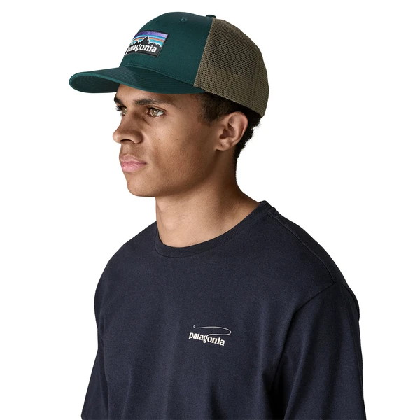Patagonia P-6 Logo Trucker Derhúfa Cascade Green - Image 2