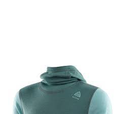 Aclima Warmwool barna ullarbolur með hettu - NoAtl/Reef - Image 3