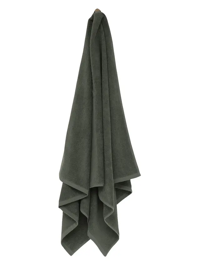 Hoie Everyday Baðhandklæði Nordisk Grønn 70x140cm