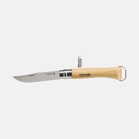 Opinel N°10 Hnífur með upptakara og tappatogara