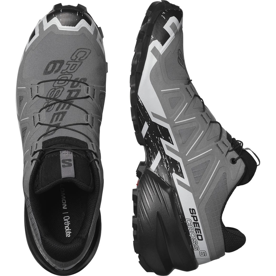 Salomon Speedcross 6 Herra Utanvegarhlaupaskór Grár - Image 2