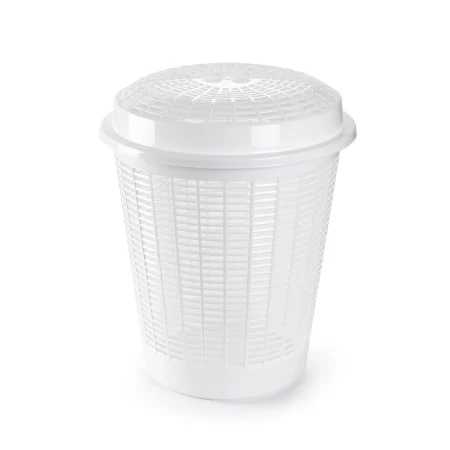 PlastForte Þvottakarfa Kringlótt 50L hvít