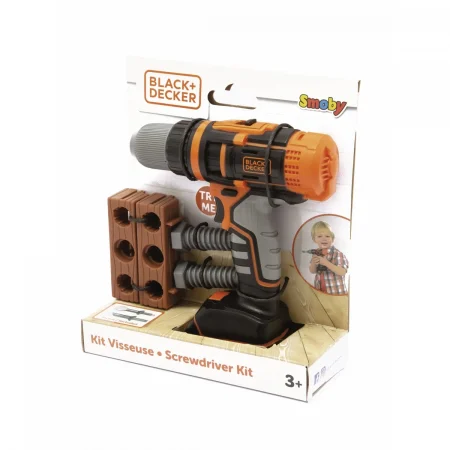 Smoby Black+Decker borvél með 2 borum