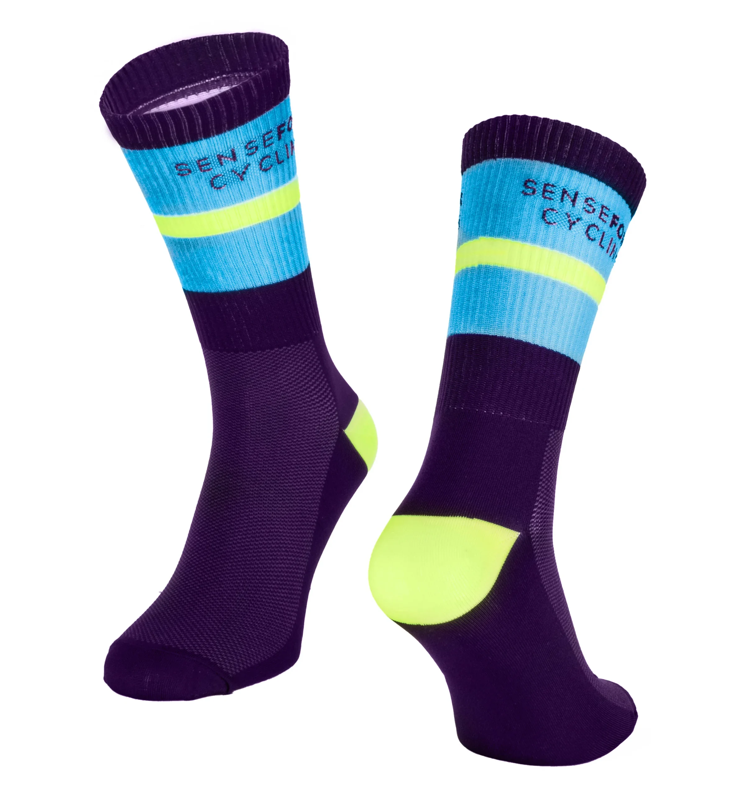Force Stripe Long Hjólasokkar Purple