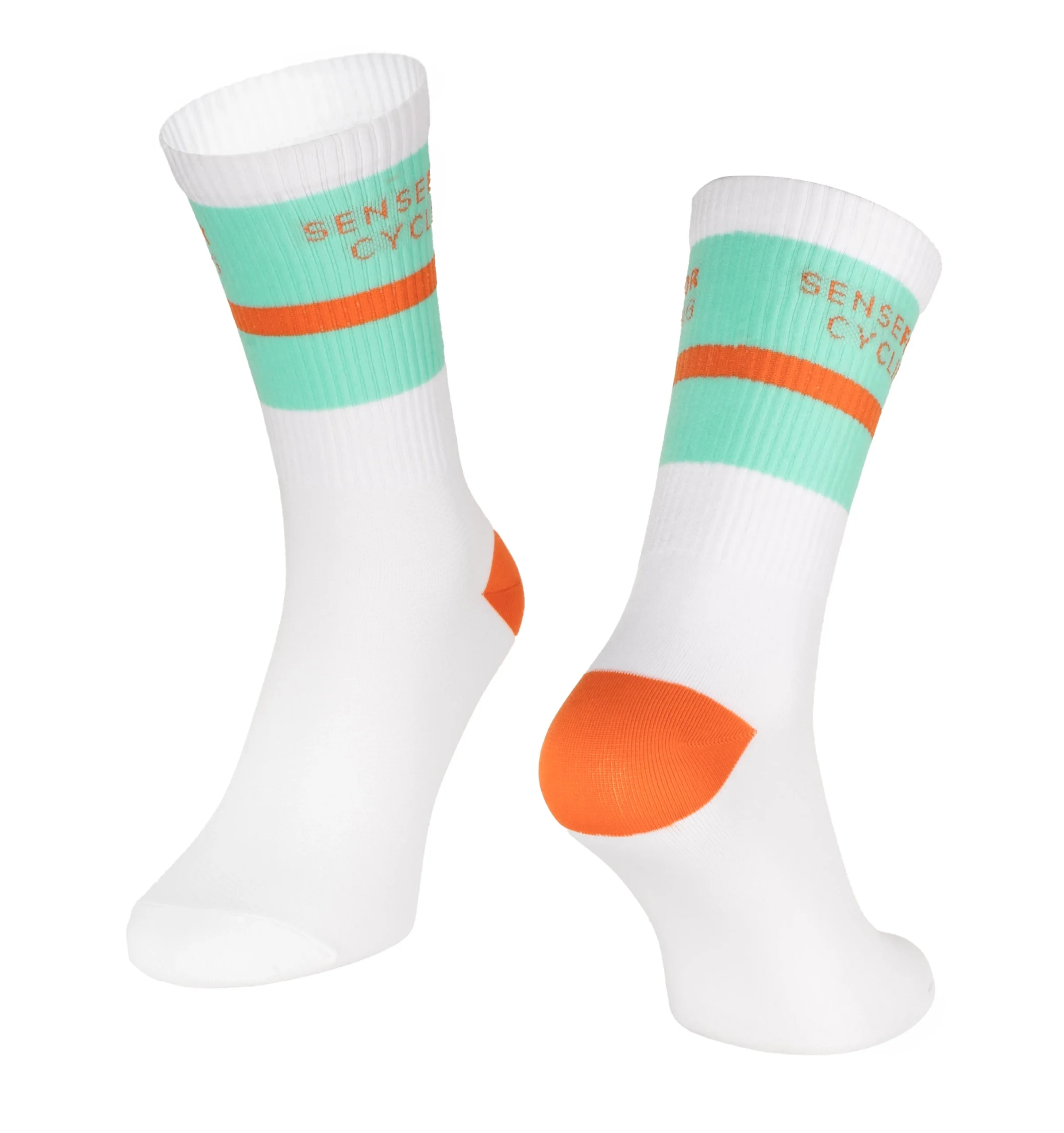 Force Stripe Long Hjólasokkar White