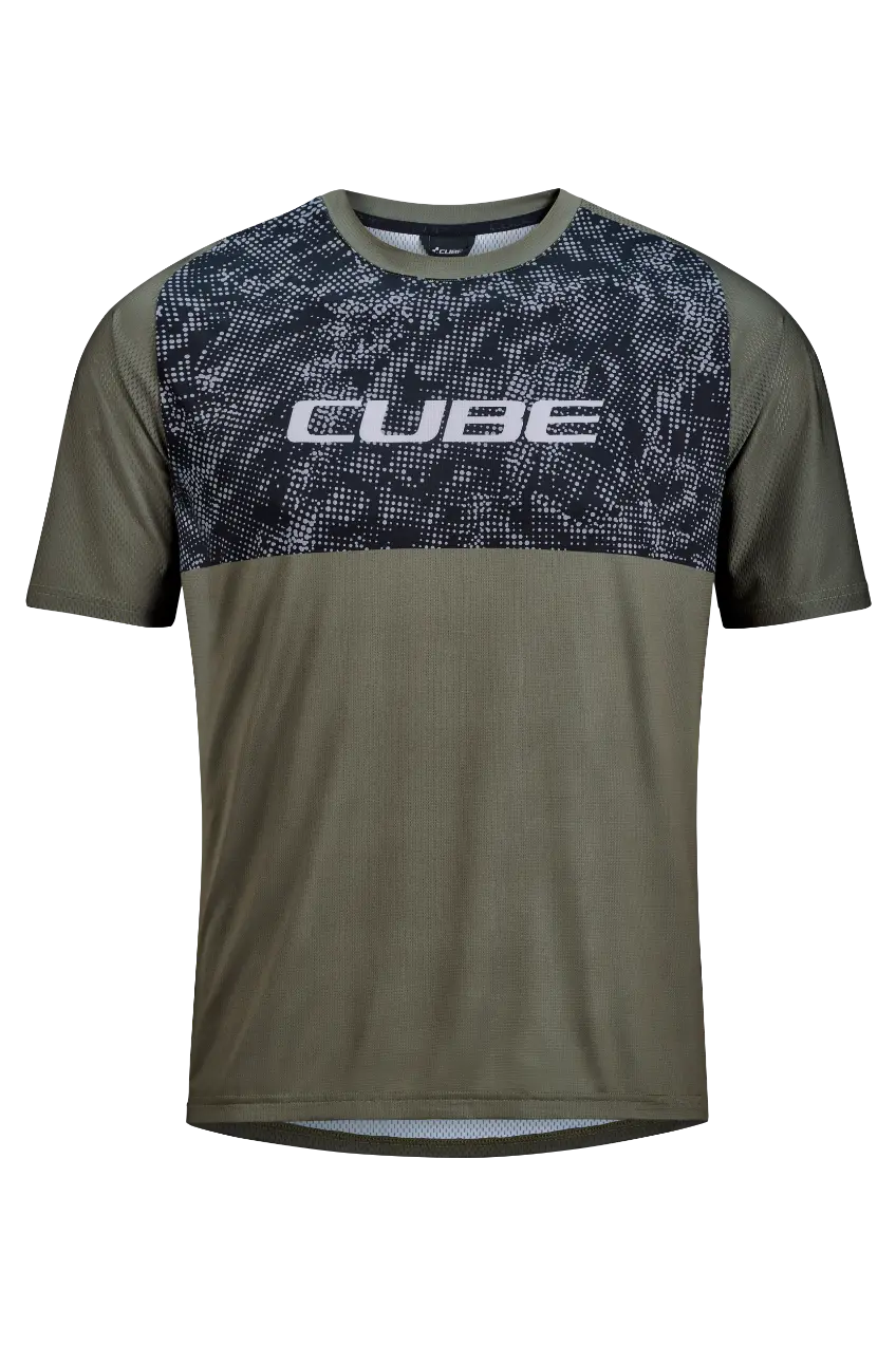 Cube MTB Hjólatreyja Matrix TM Kurzem Reed Green