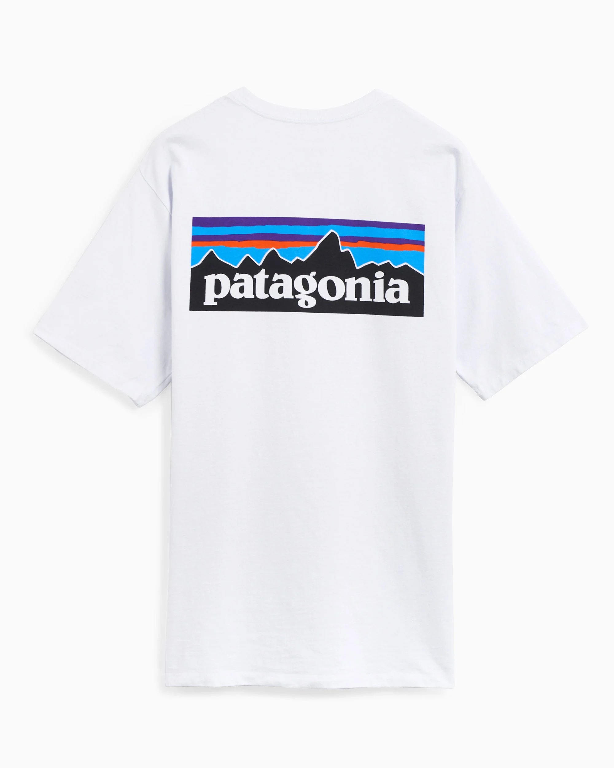 Patagonia P-6 Logo Herra Stuttermabolur White - Image 3
