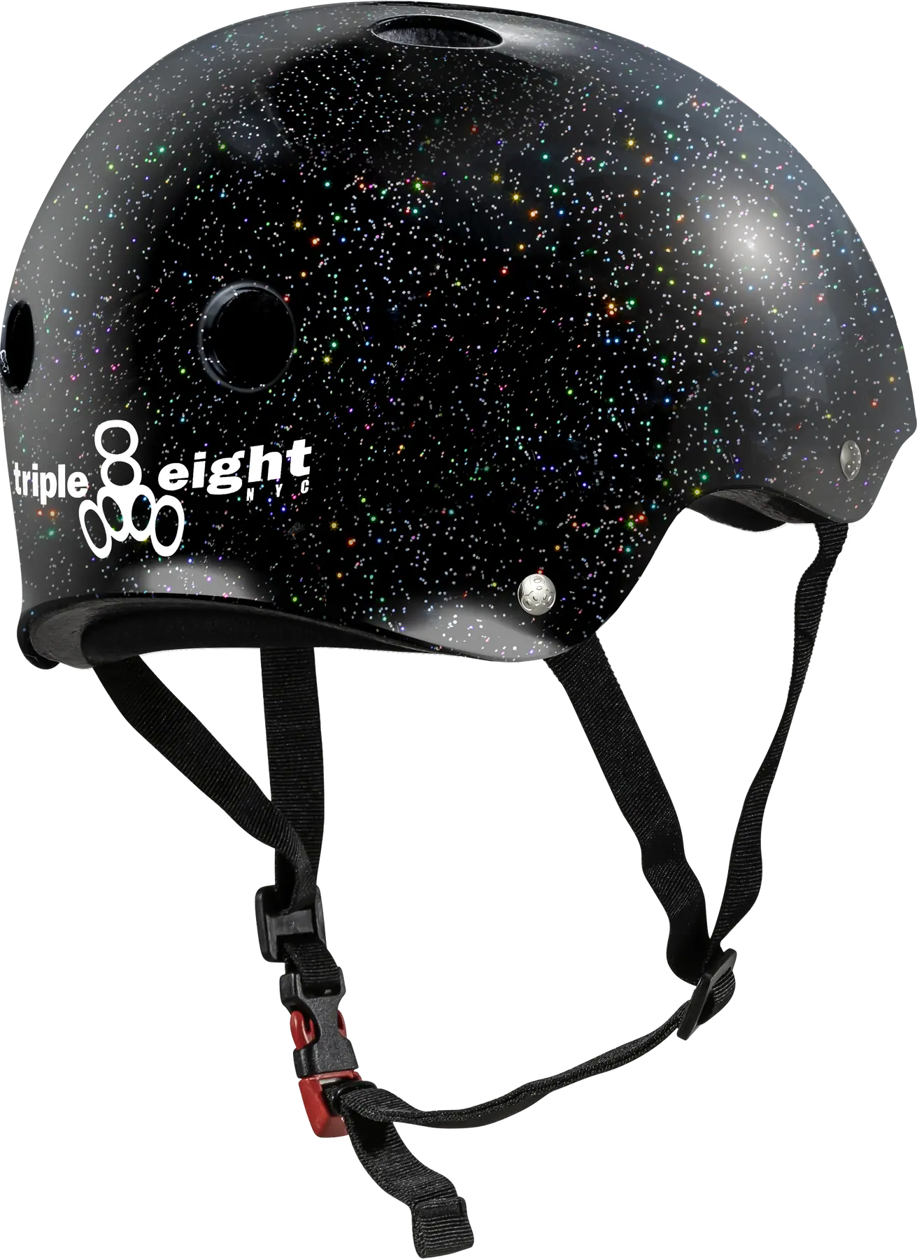 Triple Eight Glitter Sweatsaver Hjálmur Svartur/Glimmer - Image 2