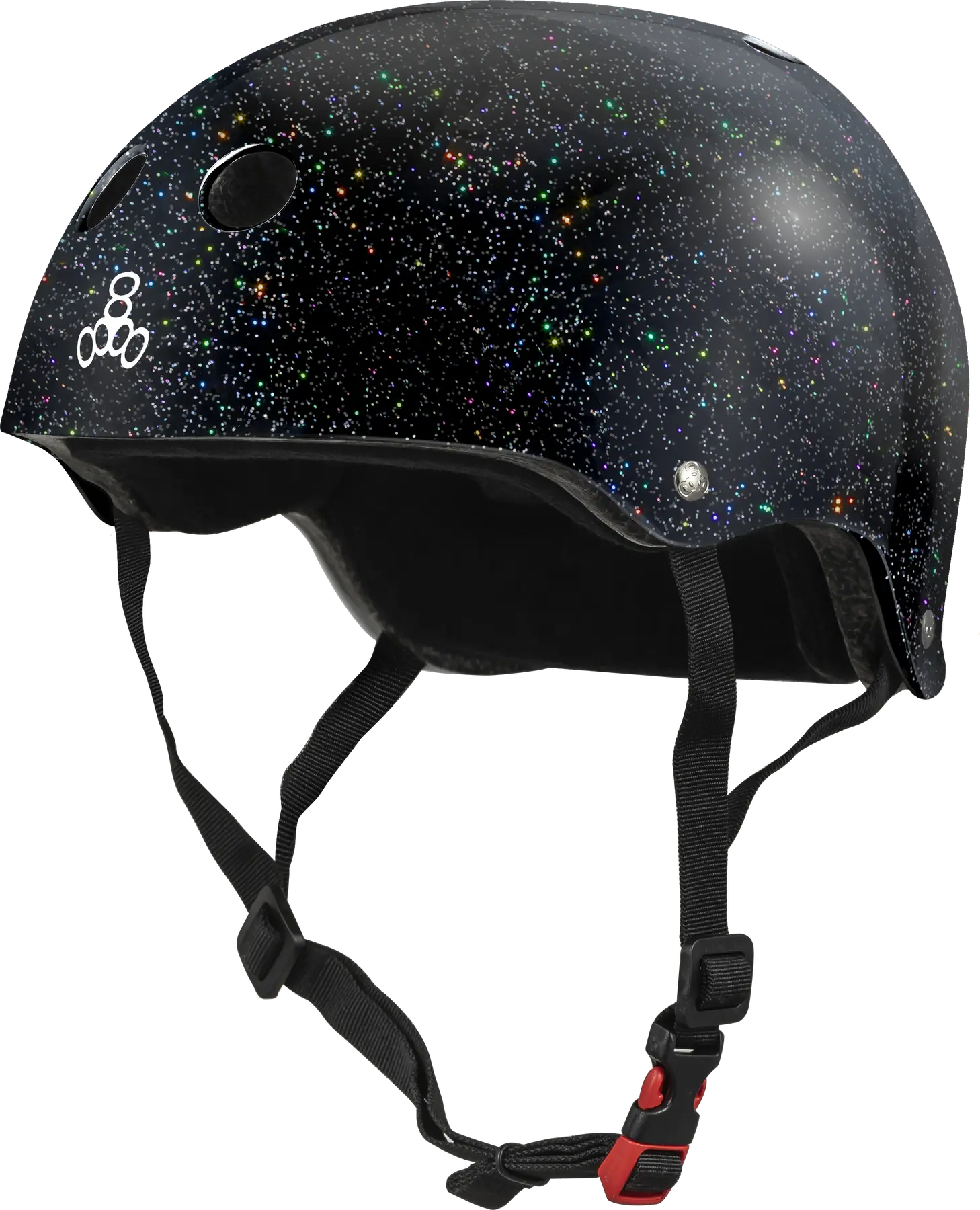 Triple Eight Glitter Sweatsaver Hjálmur Svartur/Glimmer