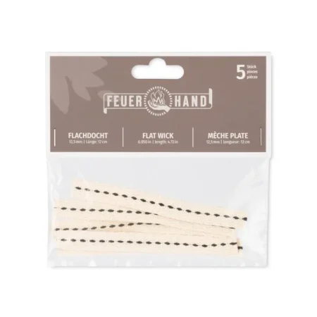 Flatur Kveikiþráður 12 cm fyrir Feuerhand 276 (5 stykki)